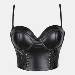Leather Corset Cami Top - Melena