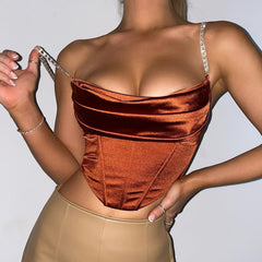 Satin Bustier Cami Top