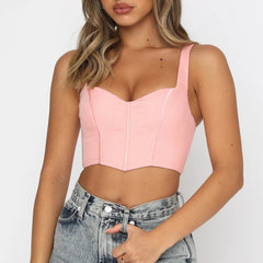 Mesh Corset Cami Top