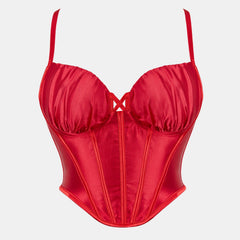 Red Corset Cami Top