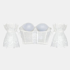 Lace Short Sleeve Corset - Bella