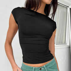 Open Back Crop Top