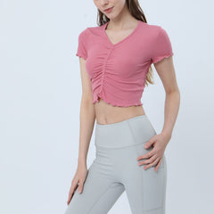Ruched Yoga Sports Top