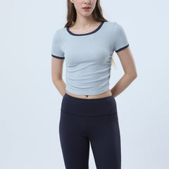 Color Block Short Sleeve Top