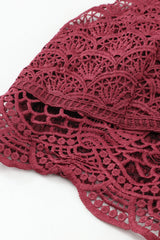 Chic Wine Sunrise to Sunset Lace Bra
