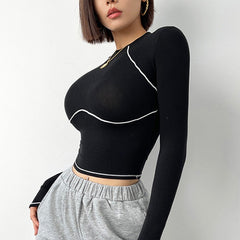 Full Sleeve Compressed Women's Sports Yoga Top