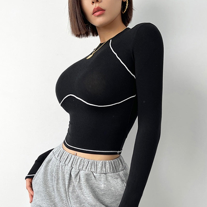 Full Sleeve Compressed Women's Sports Yoga Top