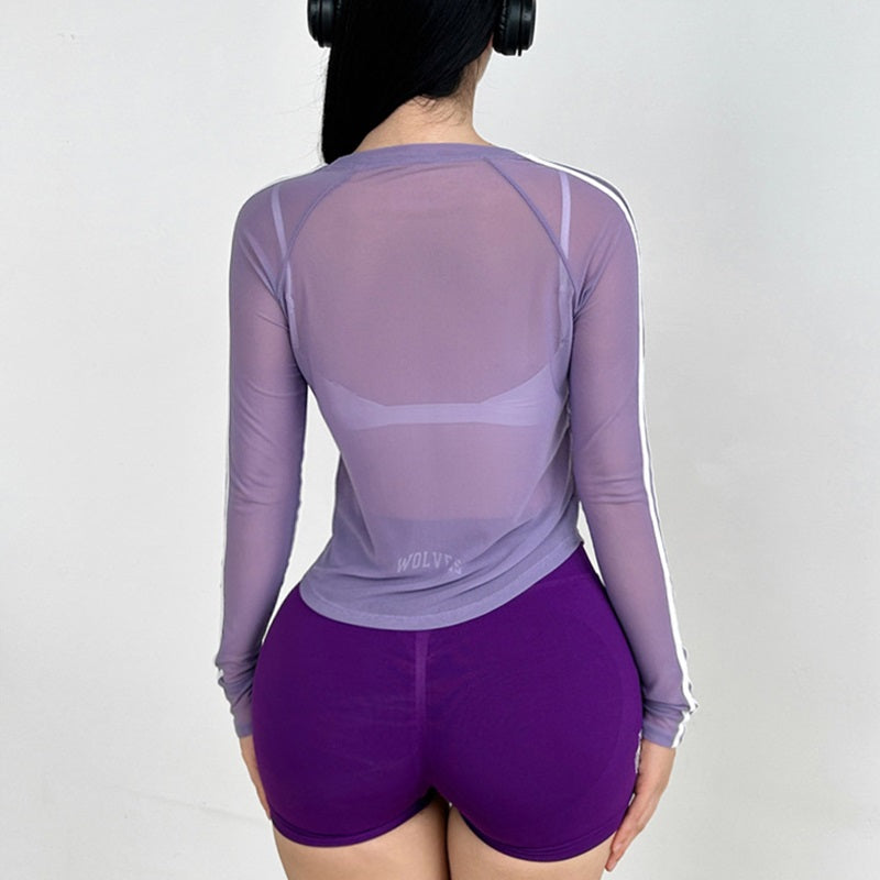 Cover-Up Long Sleeve Women's Yoga & Fitness Top