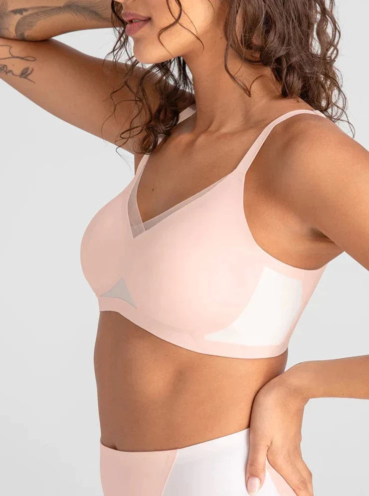 Airy Zero CrossOver Bra Petal