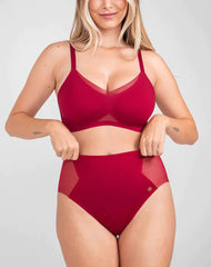Airy Zero CrossOver Bra Ruby