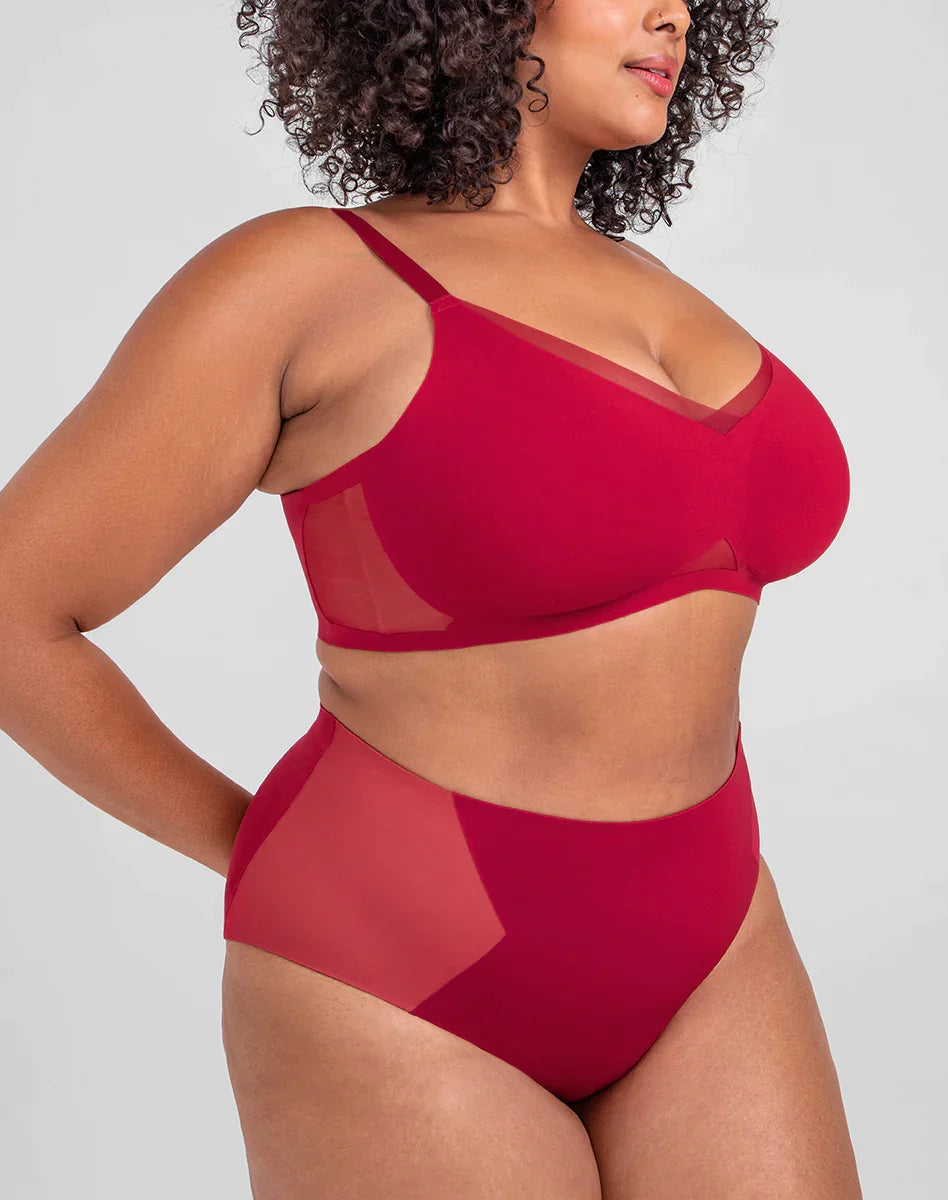 Airy Zero CrossOver Bra Ruby Plus