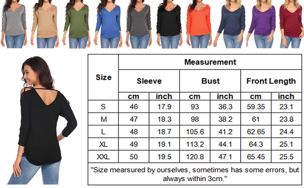 Cold Shoulder Tunic Tops