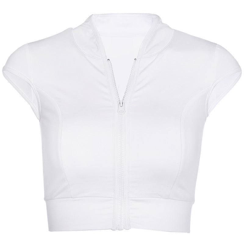 Sports and Fitness Women's Zipper Tank Top
