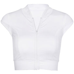 Sports and Fitness Women's Zipper Tank Top