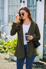 Zip Up Hoodie Long Sleeve Hooded Sweatshirts