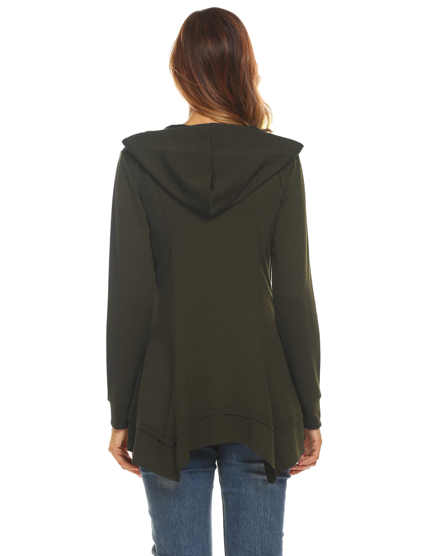 Zip Up Hoodie Long Sleeve Hooded Sweatshirts