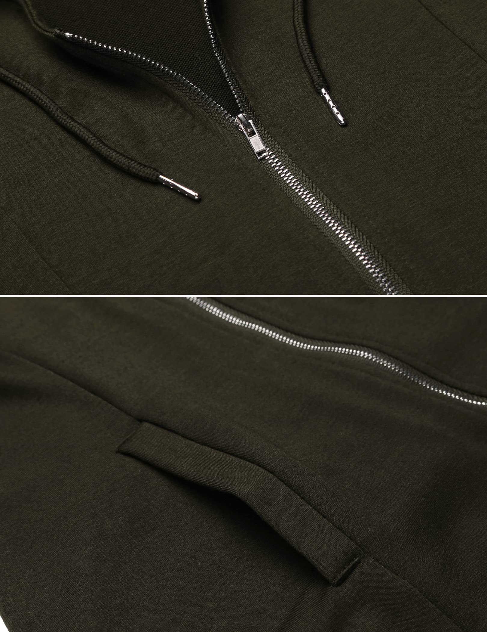 Zip Up Hoodie Long Sleeve Hooded Sweatshirts