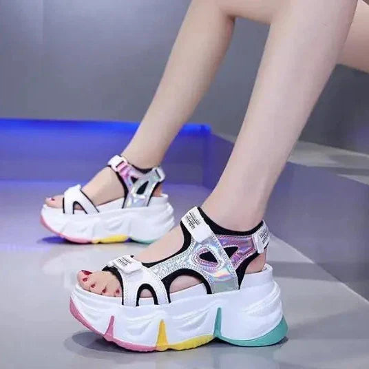 Candy Color Platform Sandals