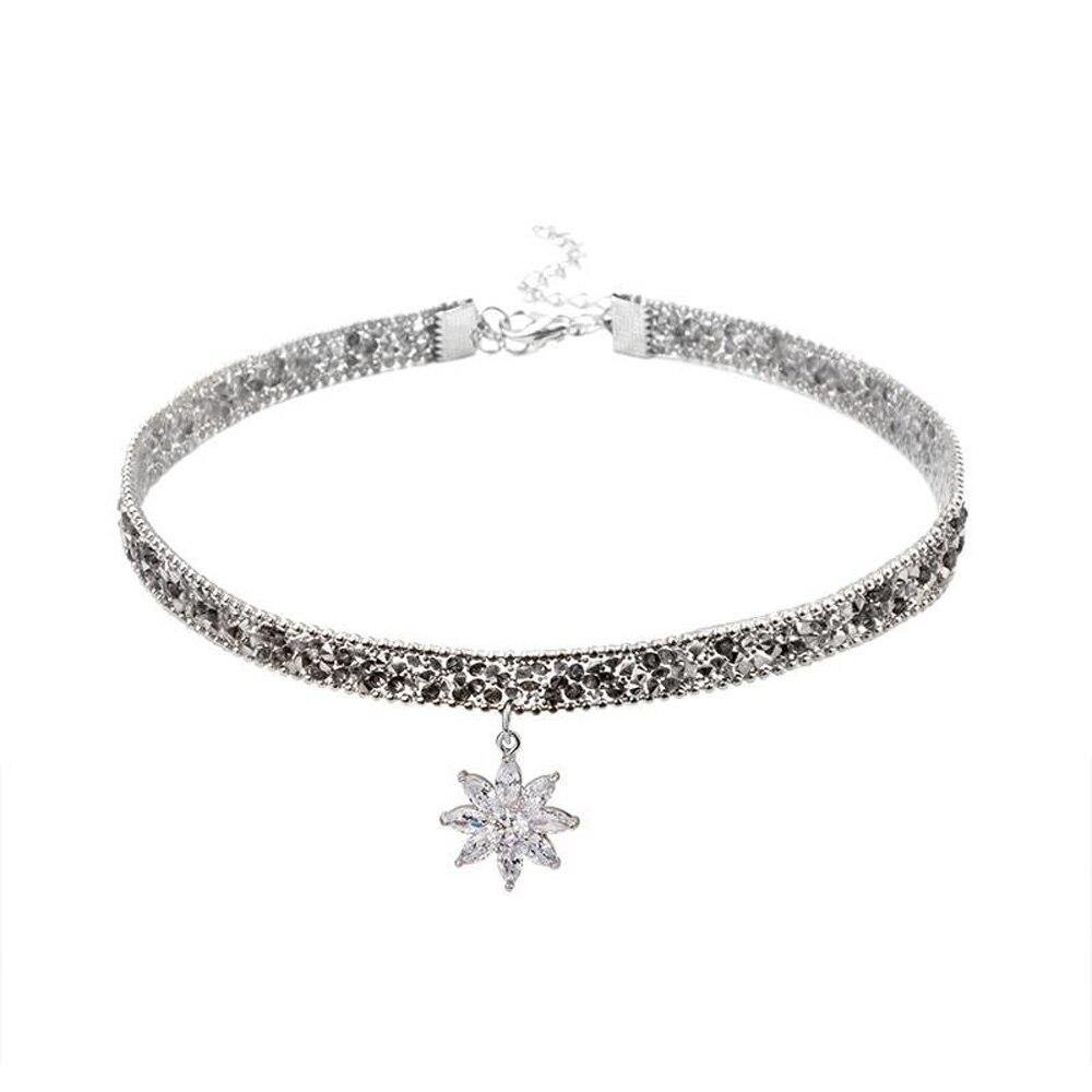 Crystal Flower Choker