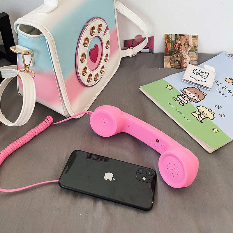 Vintage Telephone Shaped Shoulder Bag