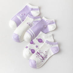 Ulzzang Girl Stars Planets Socks