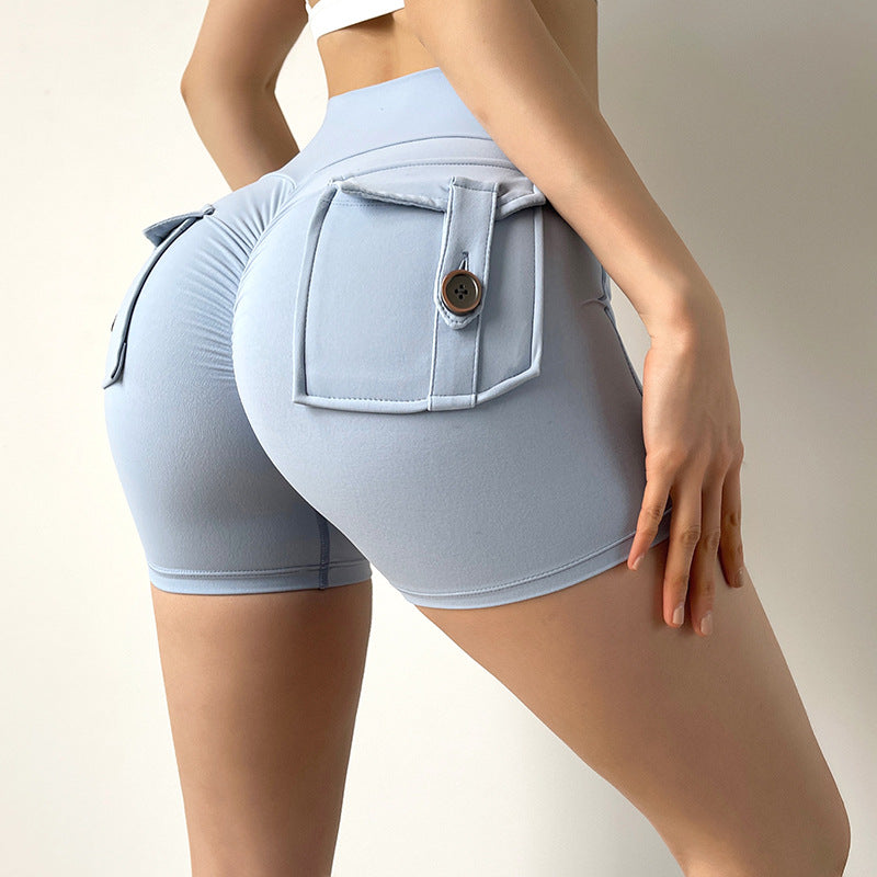 Women's Yoga & Fitness Shorts Waist With Pockets