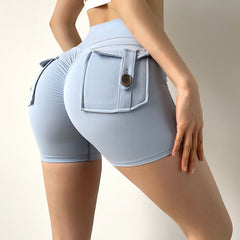 Women's Yoga & Fitness Shorts Waist With Pockets