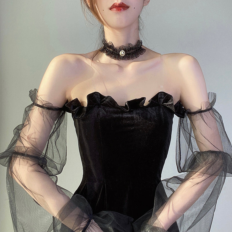 Vintage Gothic Dark Dress