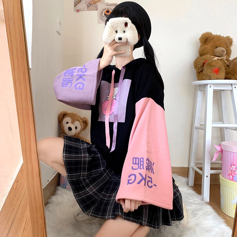Cute Anime Cat Hoodie