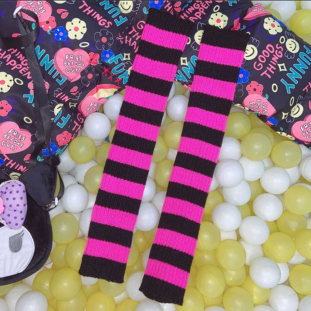 Y2K E-girl Goth Leg Warmers