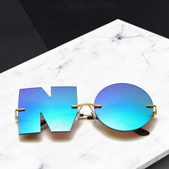 Vintage Mirror NO Letter Sunglasses