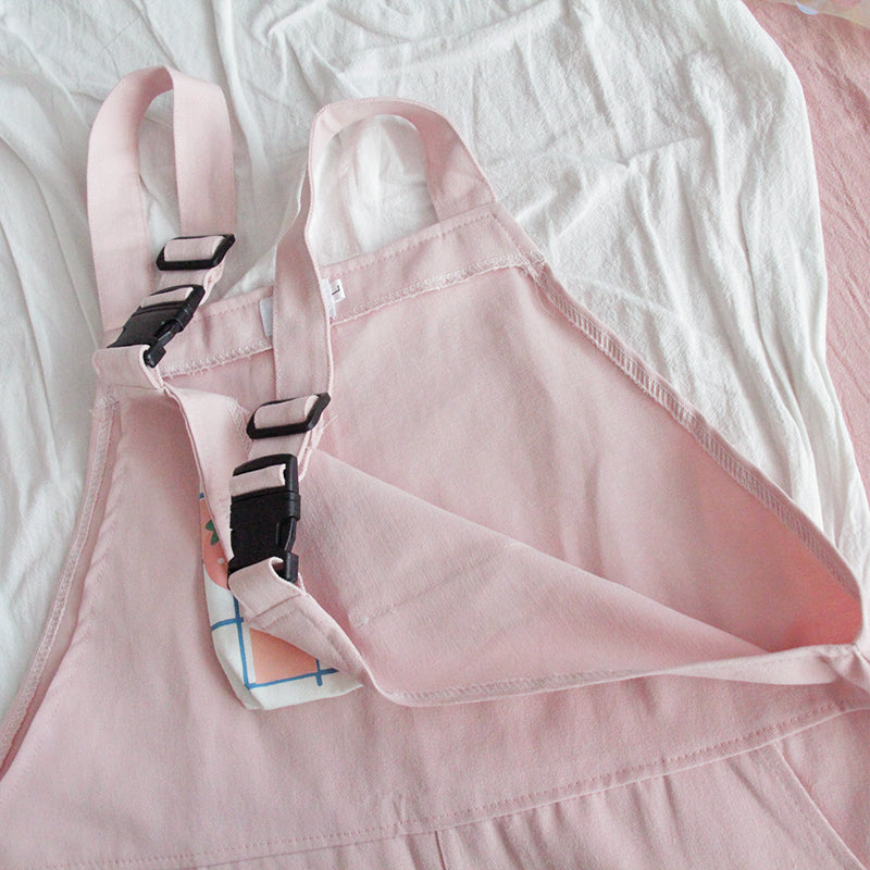 Cute Strawberry Overalls
