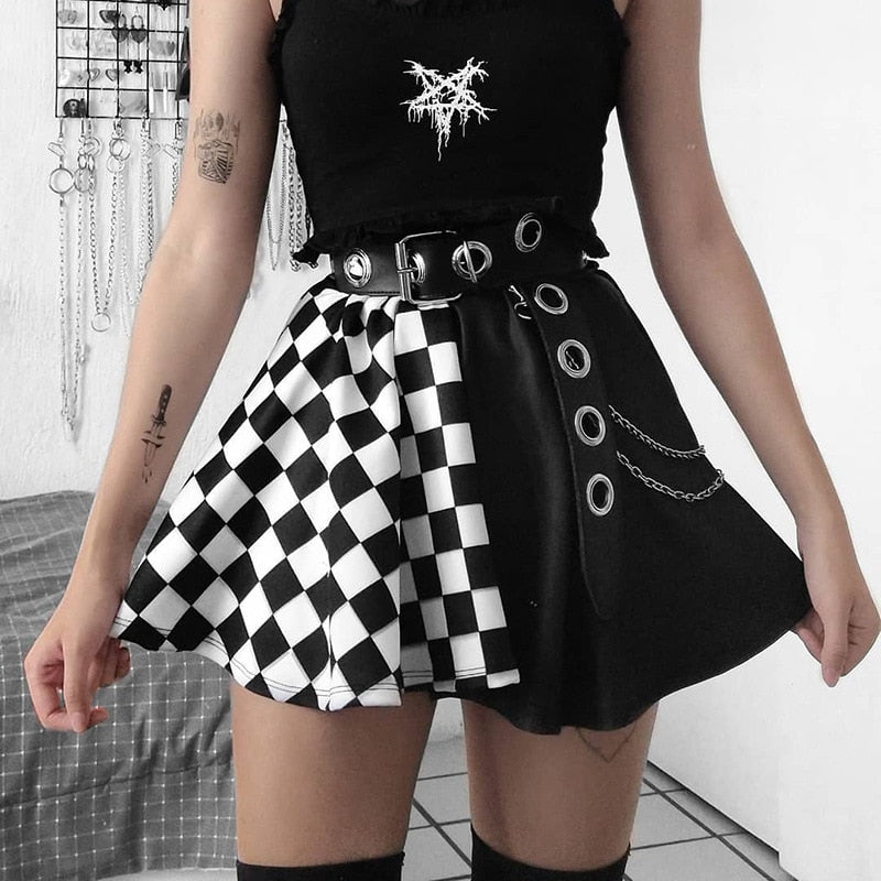Y2k Harajuku Dark Skirt