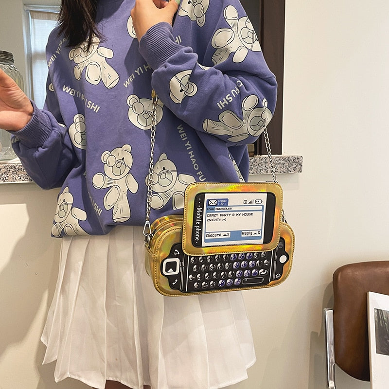 Mobile Phone Shape Shoulder Bag