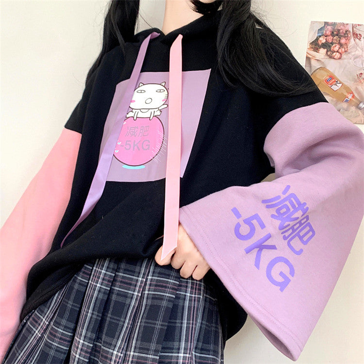 Cute Anime Cat Hoodie