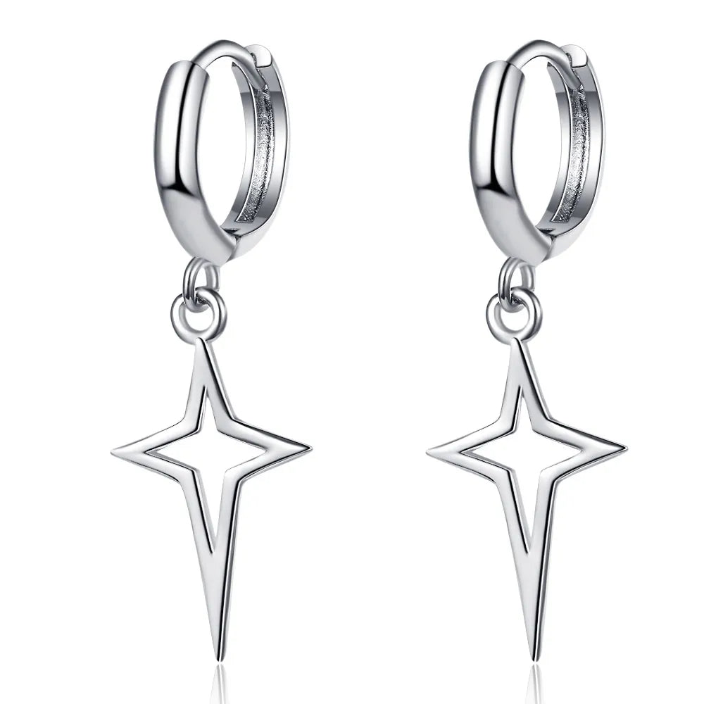 Gothic Style Cross Earrings