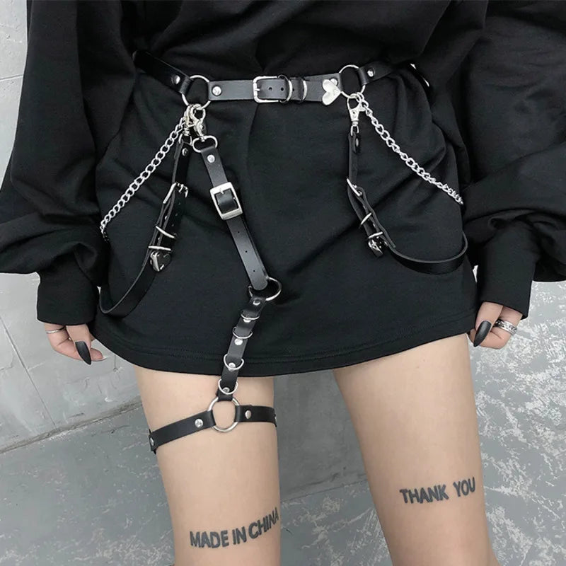 Punk Style Heart Belt