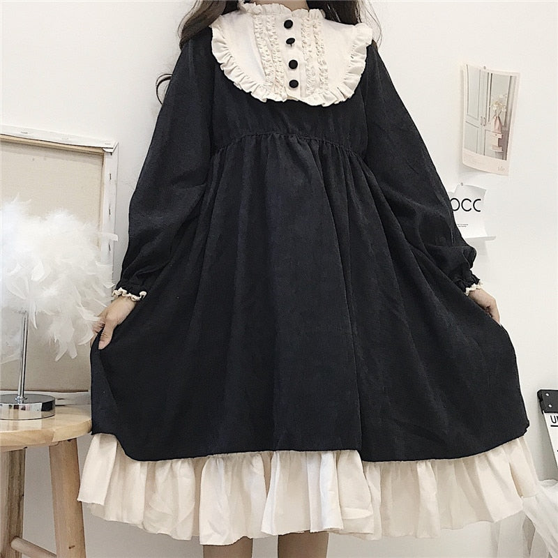 Vintage Style Black Dress