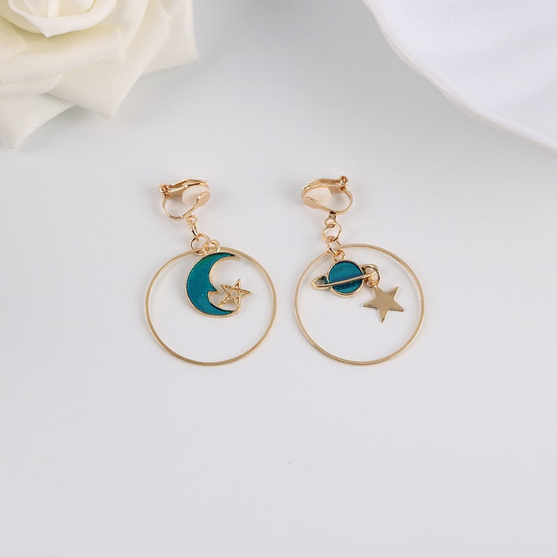 Star & Moon Earrings