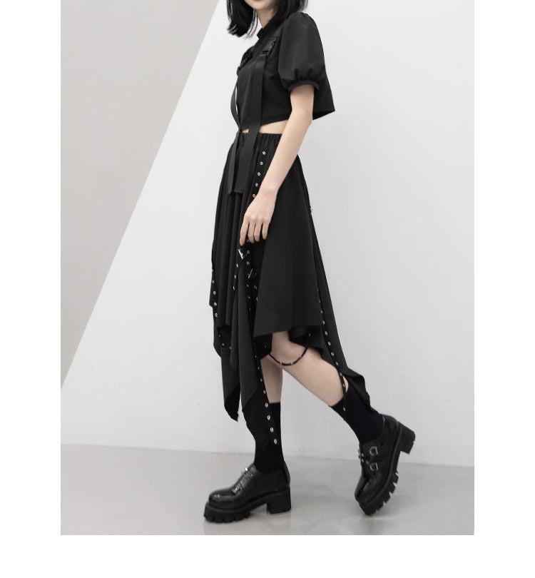 Irregular Gothic Weave Skirt