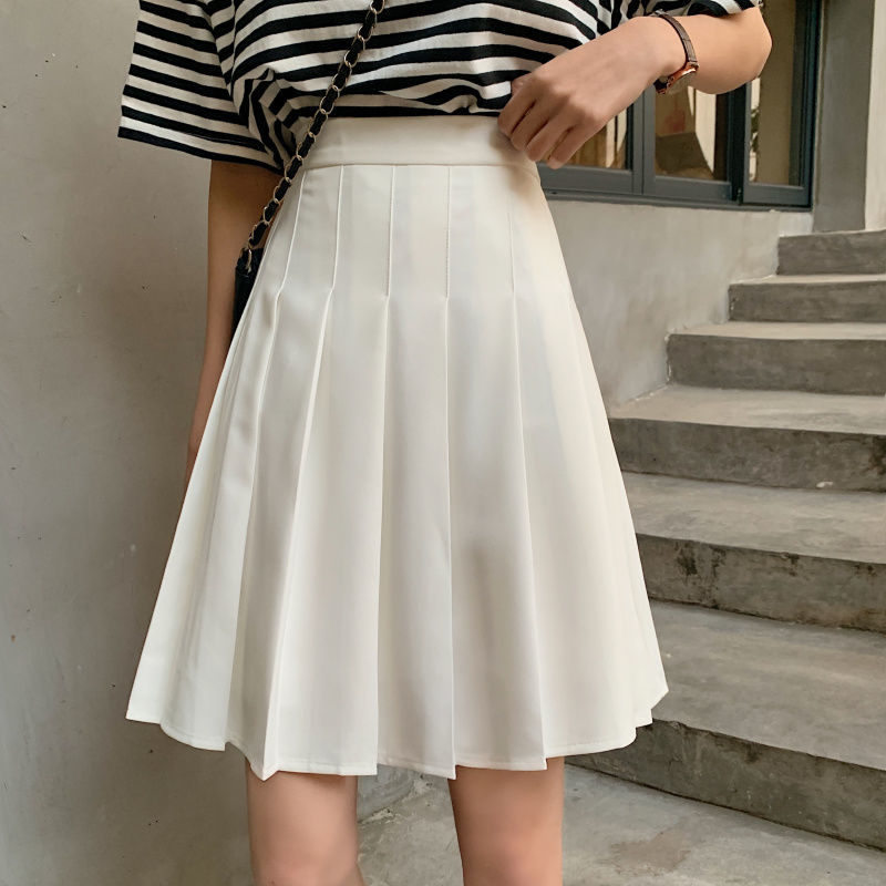 Summer Knee-length Korean Skirts