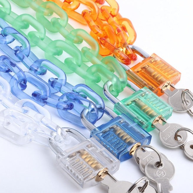 Harajuku Chain Lock Necklace