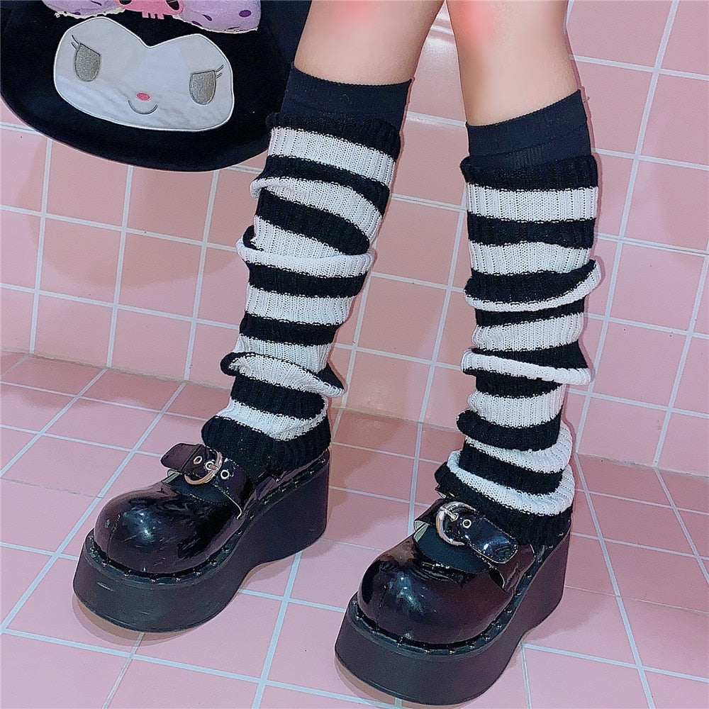 Y2K E-girl Goth Leg Warmers