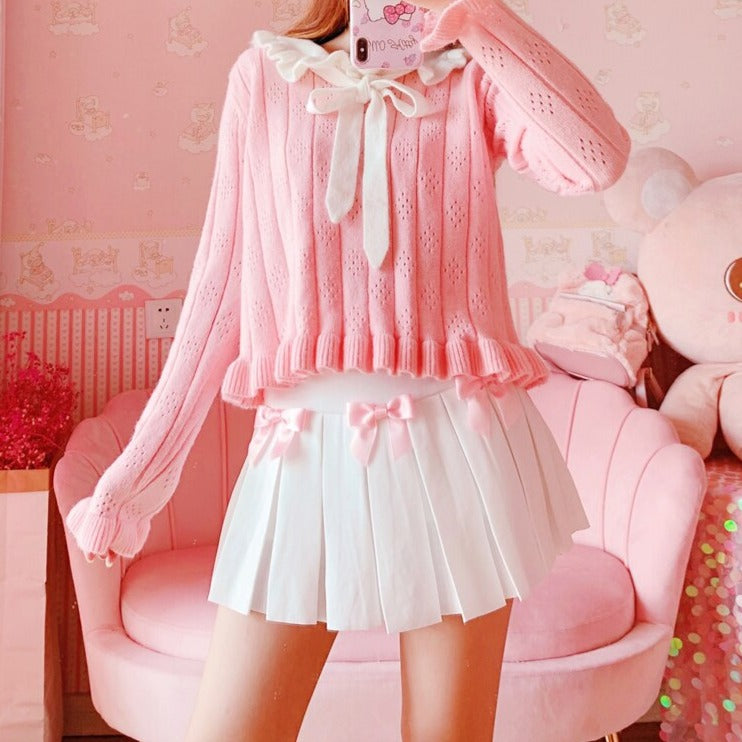 Kawaii Bow Korean Mini Skirt