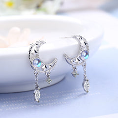 Silver Moon Earrings