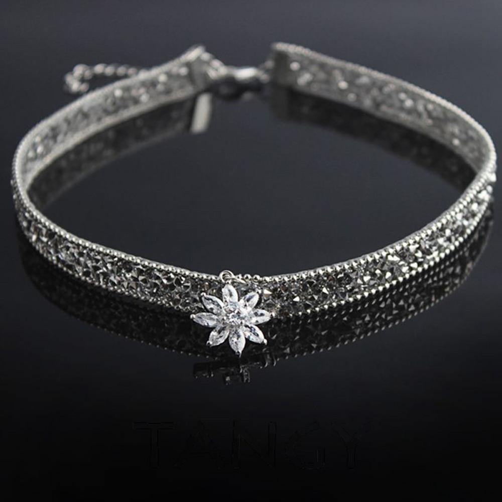 Crystal Flower Choker