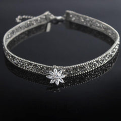 Crystal Flower Choker