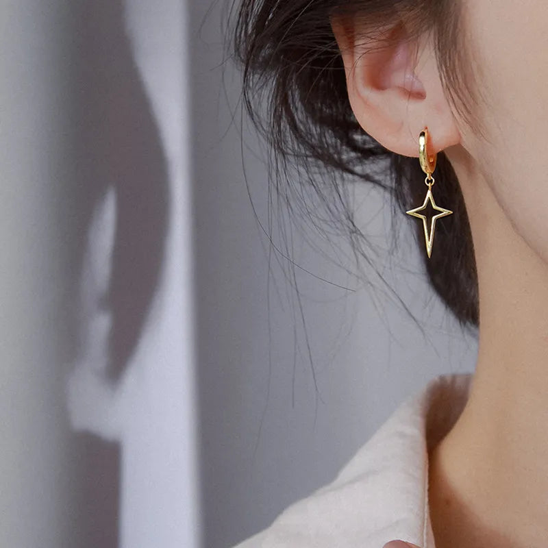Gothic Style Cross Earrings