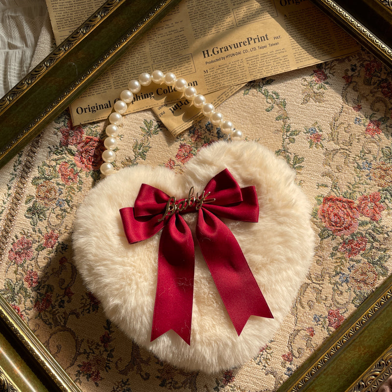 Love Heart Plush Bag