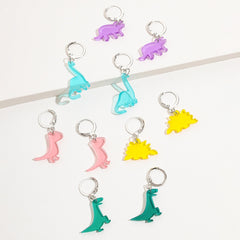 5 Pairs Acrylic Dinosaur Earrings